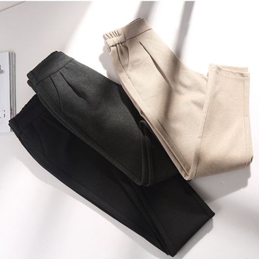 Pantalones de Lana Holgados y Ligeros para Mujer - Image 10