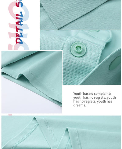 White short-sleeve polo shirt for men, made from a mercerized cotton blend with a three-button placket. - Image 15