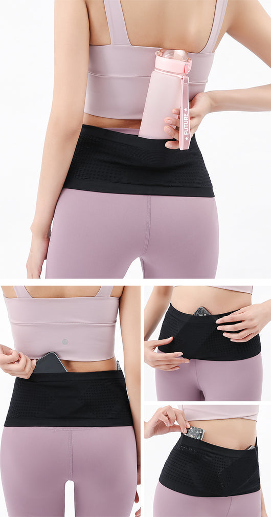 Cinturón Deportivo Invisible de Alta Elasticidad con Múltiples Bolsillos - Image 16