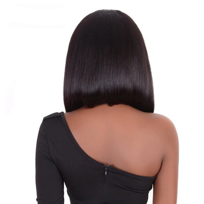 Peluca Bob Corta con Ondas Naturales - Encaje Frontal Ajustable Estilo Europeo - Image 4