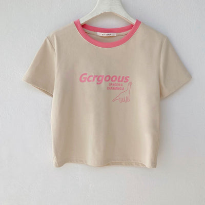 Playera Infantil de Algodón con Estampado de Dinosaurio - Ajuste Slim