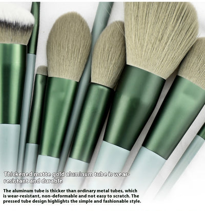 Set de 13 Brochas de Maquillaje Flor Púrpura con Cerdas Suaves - Image 17