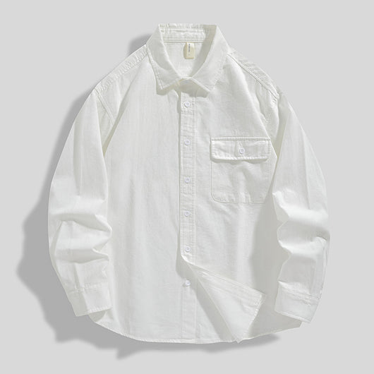 Camisa Suelta de Algodón Premium para Hombre - Image 5