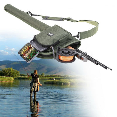 Bolsa Portátil de Lona para Caña y Carrete de Pesca con Mosca - Combo Completo - Image 8