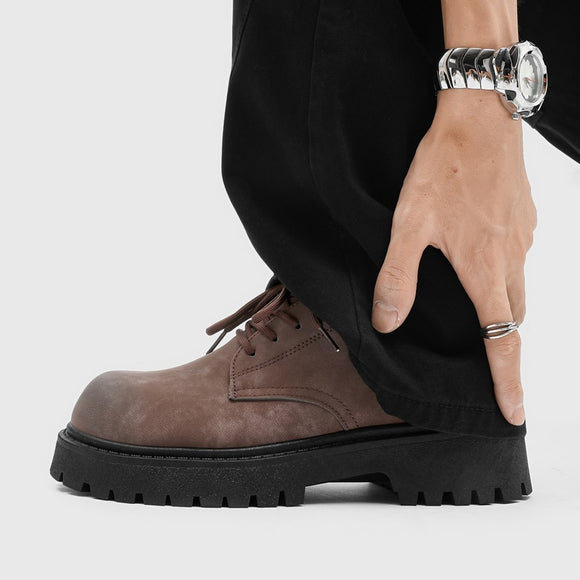 Botas de Trabajo Retro Bajas para Hombre - Invierno
