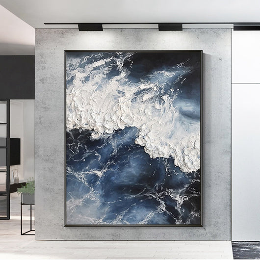 Cuadro Abstracto Dorado en 3D - Pintura al Óleo Hecha a Mano - Image 9