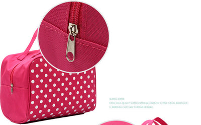Bolsa de Cosméticos Impermeable con Diseño de Puntos - Image 9