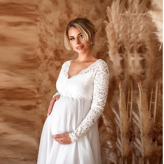 Vestido Suelto Elegante para Embarazadas con Detalle de Cola - Image 10