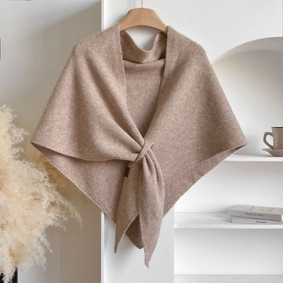 Chal Triangular Tejido Grueso Coreano para Invierno - Abrigo Suave y Cálido - Image 26