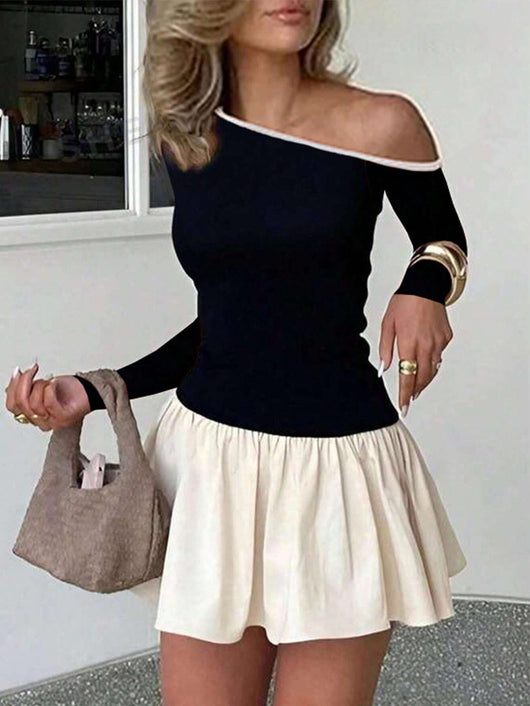 Blusa Hombro Descubierto Estilo Europeo - Diseño Exclusivo para Otoño e Invierno - Image 11