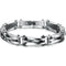 Pulsera de Acero Titanio para Hombre con Textura de Diamante