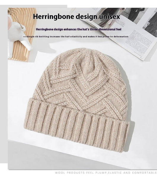 Gorro de Lana Gruesa Tejido para Otoño e Invierno - Image 22