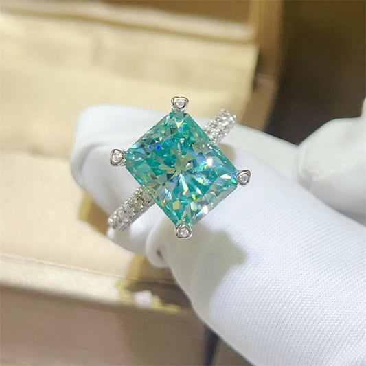 Anillo de Moissanita Para Green Ledean 5 Quilates - Brillo Eterno - Image 2