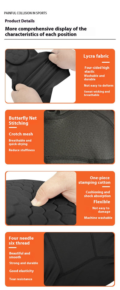 Pantalones de Compresión con Protección de Rodillas para Deportes - Image 14