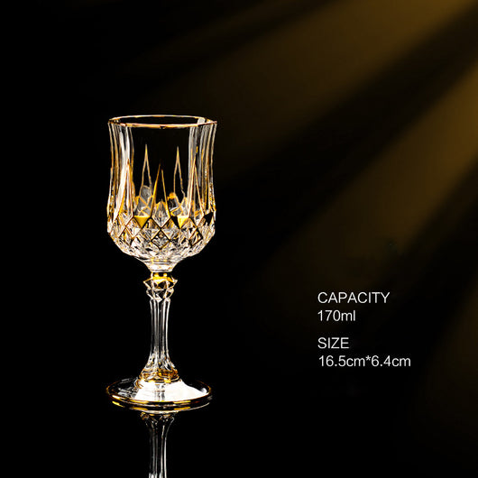Copa de Whiskey de Cristal Europeo Dorado Lujo Importada - Image 23