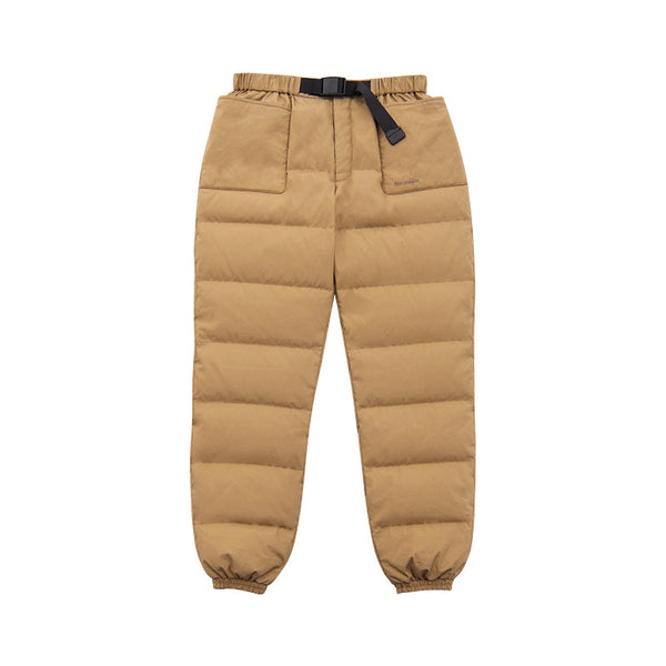 Pantalones Térmicos de Plumón de Ganso Blanco para Hombre