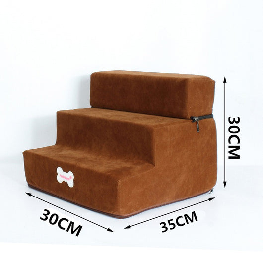 Escaleras para Mascotas - Rampa de 3 Escalones con Cama Integrada para Perros y Gatos - Image 5