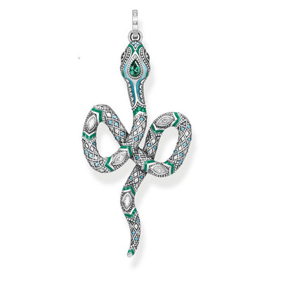 Colgante Serpiente Turquesa - Joya del Zodiaco Trendy - Image 6