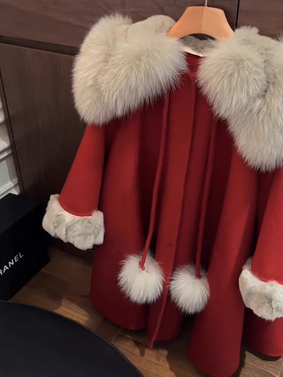 Abrigo de Lana con Pelaje de Zorro - Colección Invierno - Image 12