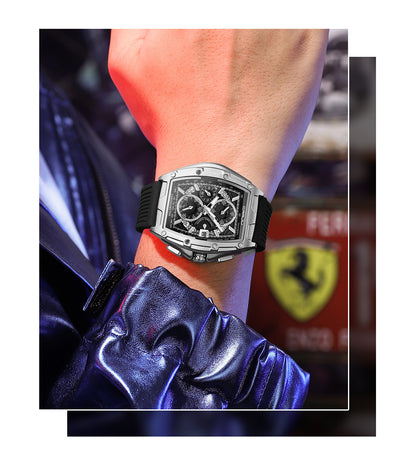Reloj de Cuarzo para Hombre con Calendario y Cinta Impermeable Multiuso - Image 9