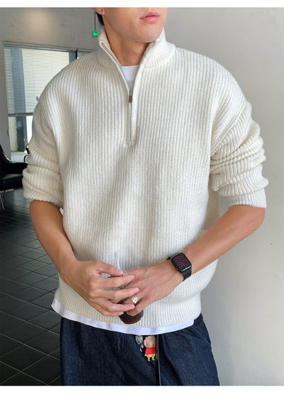 Suéter Cuello Alto con Cierre de Hombre para Otoño Invierno - Image 17