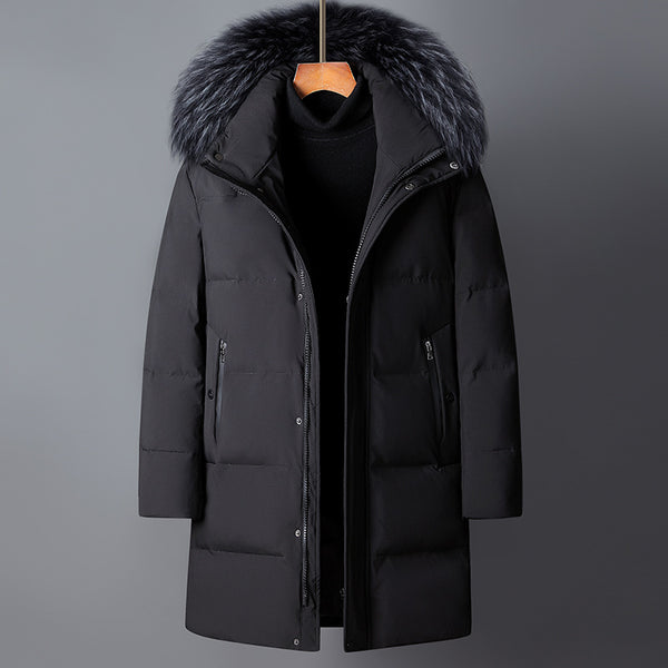 Abrigo Acolchado Premium con Cuello de Piel - Cálido y Resistente al Frío