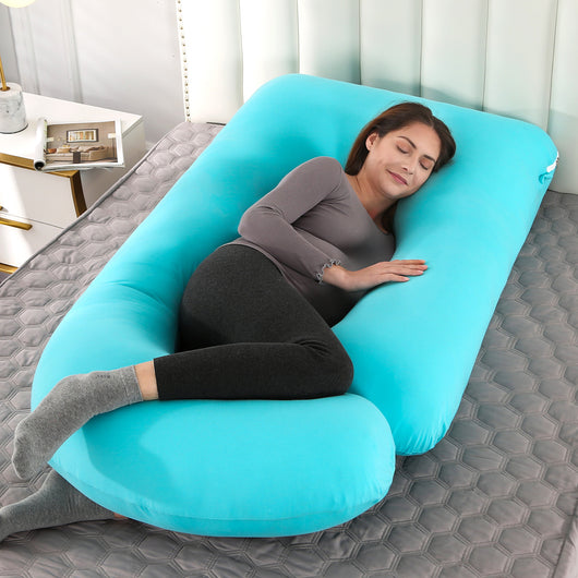 Almohada Ergonómica en Forma de G con Terciopelo Cristal Extraíble para Dormir de Lado - Image 11