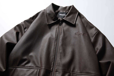 Chaqueta de Cuero para Motociclista - Estilo Clásico Masculino - Image 26