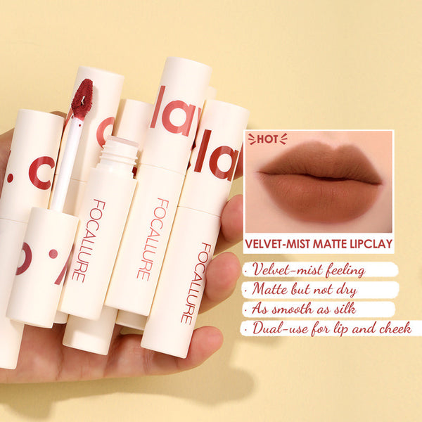 Gloss Labial Mate Aterciopelado a Prueba de Agua - Acabado Heroína Larga Duración