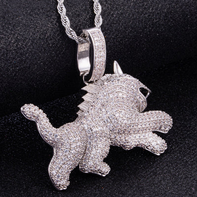 Collar Hip Hop para Hombre con Dije de Leopardo y Circonitas - Image 4