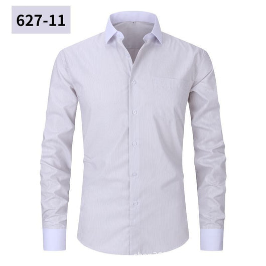 Camisa Rayada de Verano para Hombre Talla Grande - Image 11