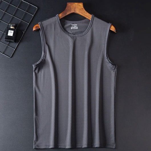 Camiseta Deportiva Holgada Transpirable de Talle Grande sin Mangas - Image 18