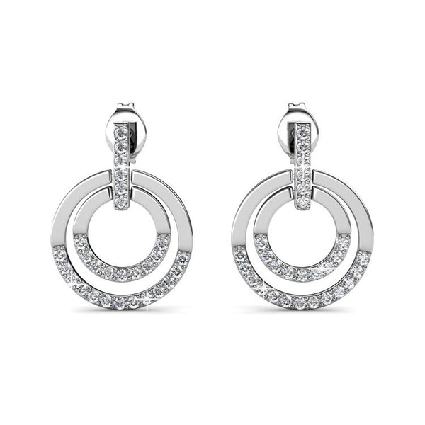 Aretes Geométricos de Cristal Elegantes y Minimalistas para Mujer - Image 3