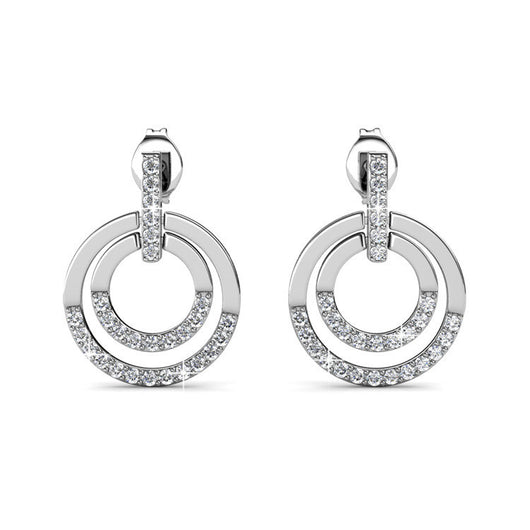 Aretes Geométricos de Cristal Elegantes y Minimalistas para Mujer - Image 3
