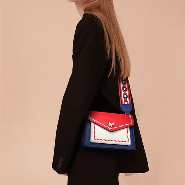 Bolso Mensajero Dorado con Correa Ancha para Mujer - Estilo Exclusivo de Hombro Único
