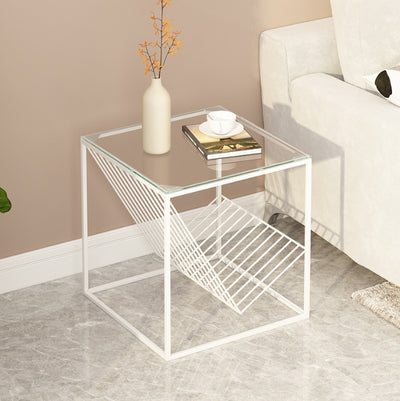 Mesa Auxiliar de Hierro Minimalista para Sofá, Rincón y Mesita de Noche - Image 2