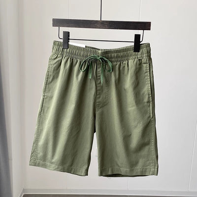 Pantalones Cortos Casuales de Algodón Puro con Cintura Elástica para Hombre - Image 7