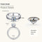 Anel de casamento de moissanita europeu e americano Blanco 5 USD