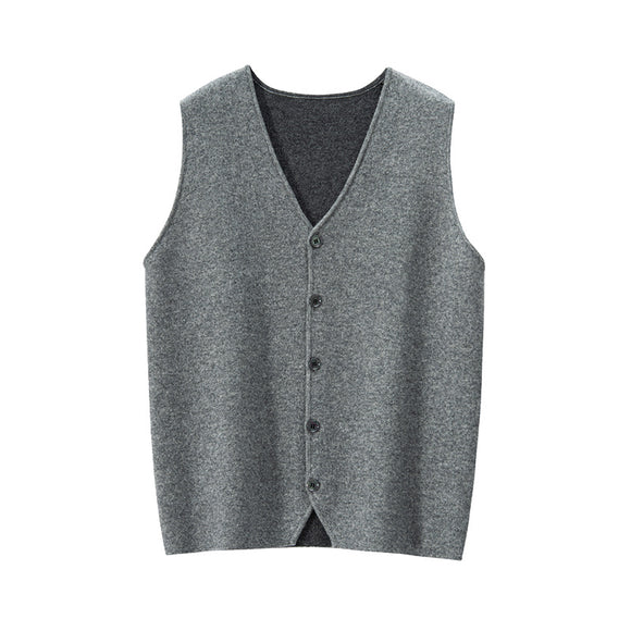 Chaleco de Punto Premium Cuello V para Hombre