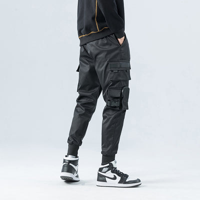Pantalones Cargo Deportivos con Múltiples Bolsillos y Cordón Ajustable - Image 10