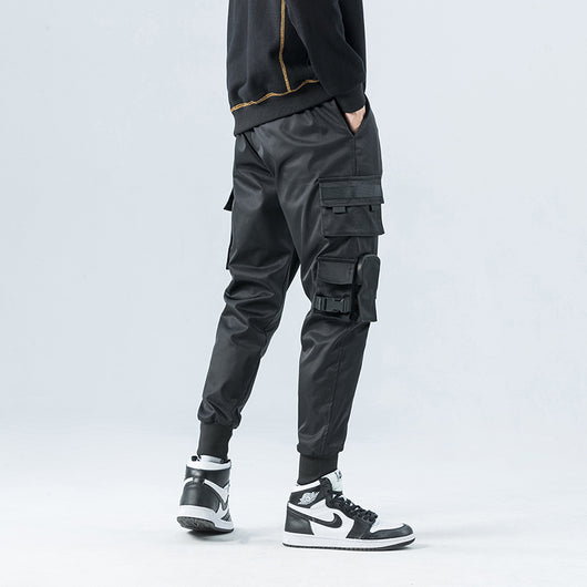 Pantalones Cargo Deportivos con Múltiples Bolsillos y Cordón Ajustable - Image 10