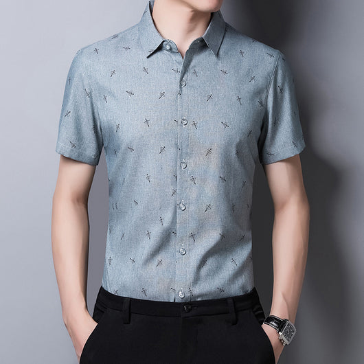 Camisa Ejecutiva de Algodón para Hombre - Manga Corta - Image 12