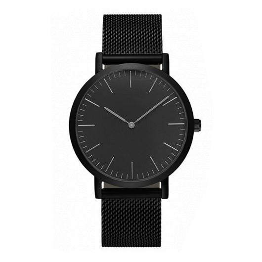 Reloj de Hombre Cuarzo Oro Rosa Ultra Delgado con Correa de Acero Doble Aguja - Image 17