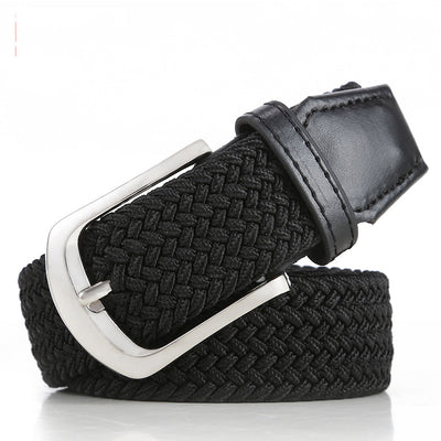 Cinturón Elástico Trenzado Unisex - Correa Extensible de Lona - Image 4