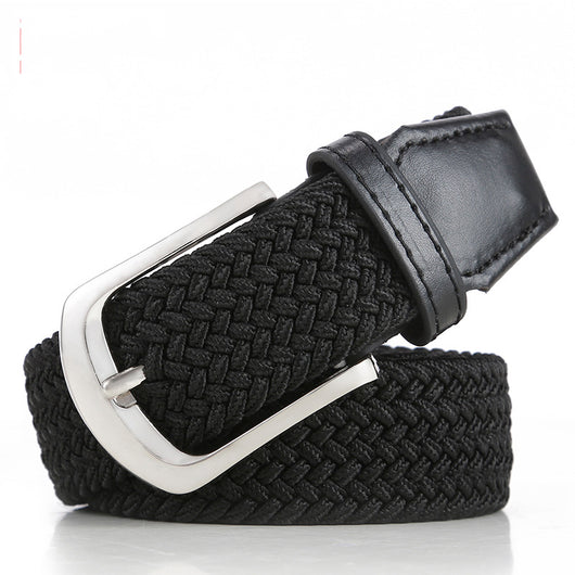 Cinturón Elástico Trenzado Unisex - Correa Extensible de Lona - Image 4