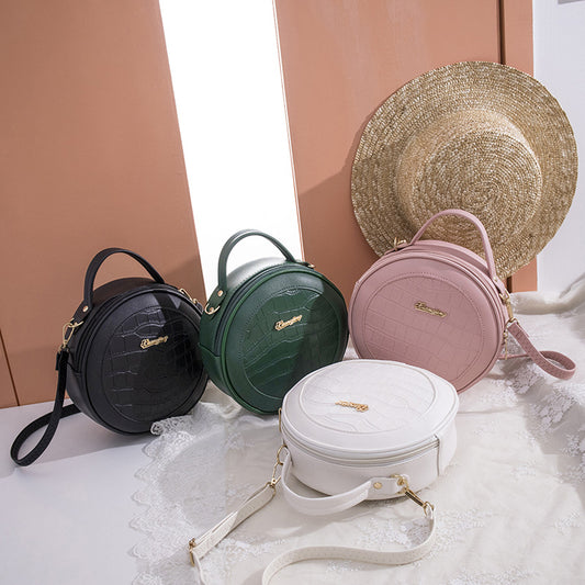 Bolsa de Hombro Coreana con Patrón Geométrico - Portátil y Elegante