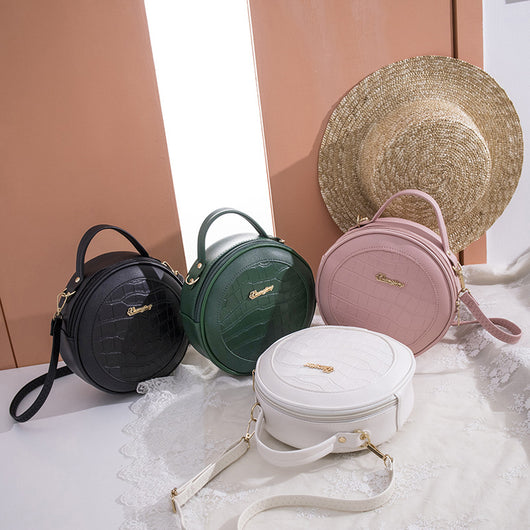 Bolsa de Hombro Coreana con Patrón Geométrico - Portátil y Elegante