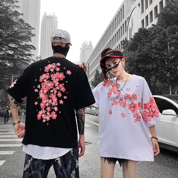Playera Sakura para Pareja - Verano Fresco y Cómodo