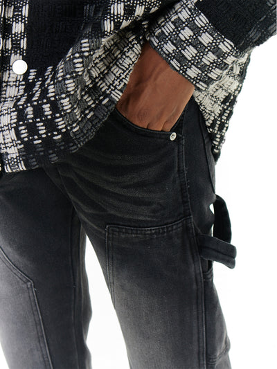 Pantalones Rectos Degradados Estilo Urbano Americano para Hombre - Image 11