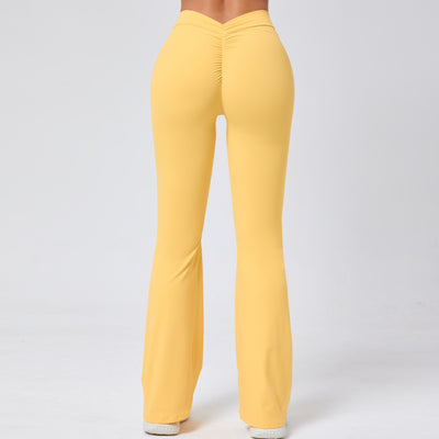 Pantalones Yoga Acampanados Levantacaderas con Cintura en V - Image 22